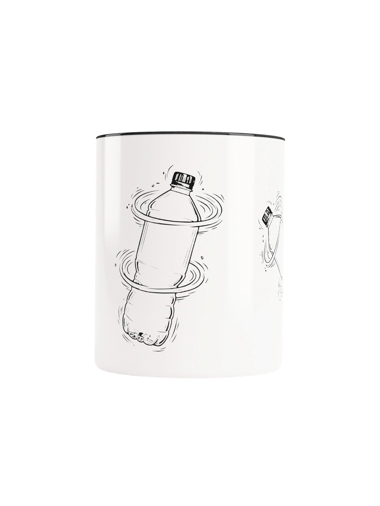 Bottle Flip Champion // Funny graphic line art Ceramic Mug product image (5)