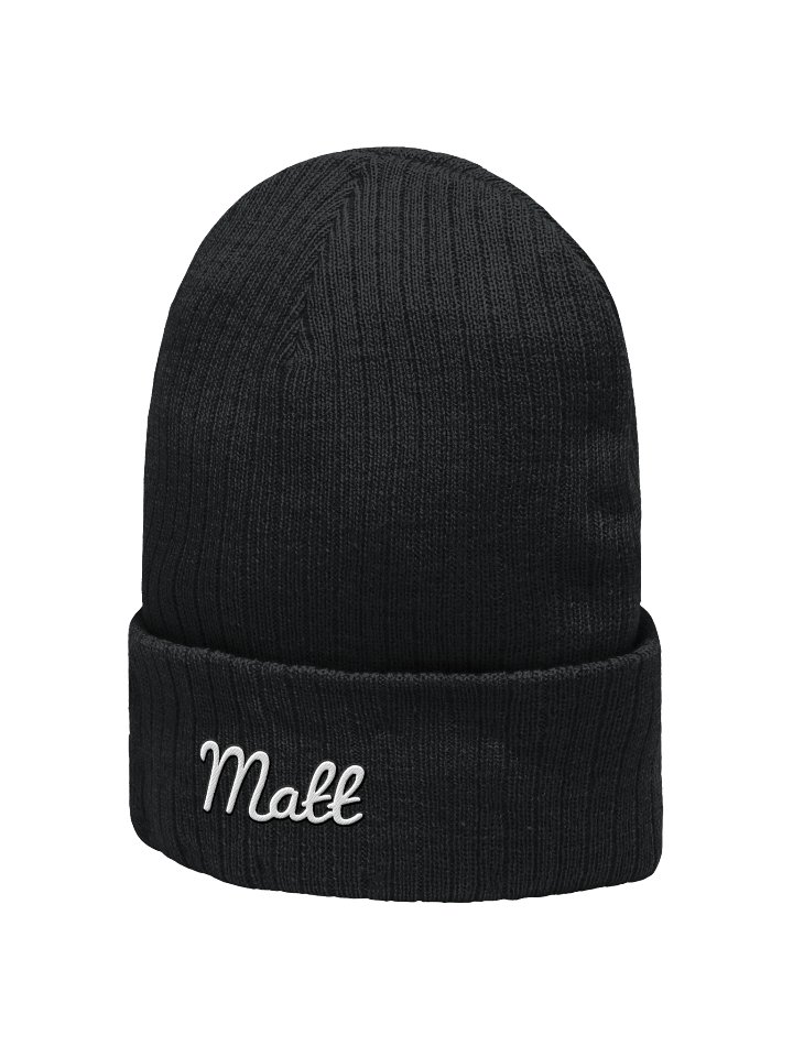 Ethereal Script Ribbed Beanie product image (8)