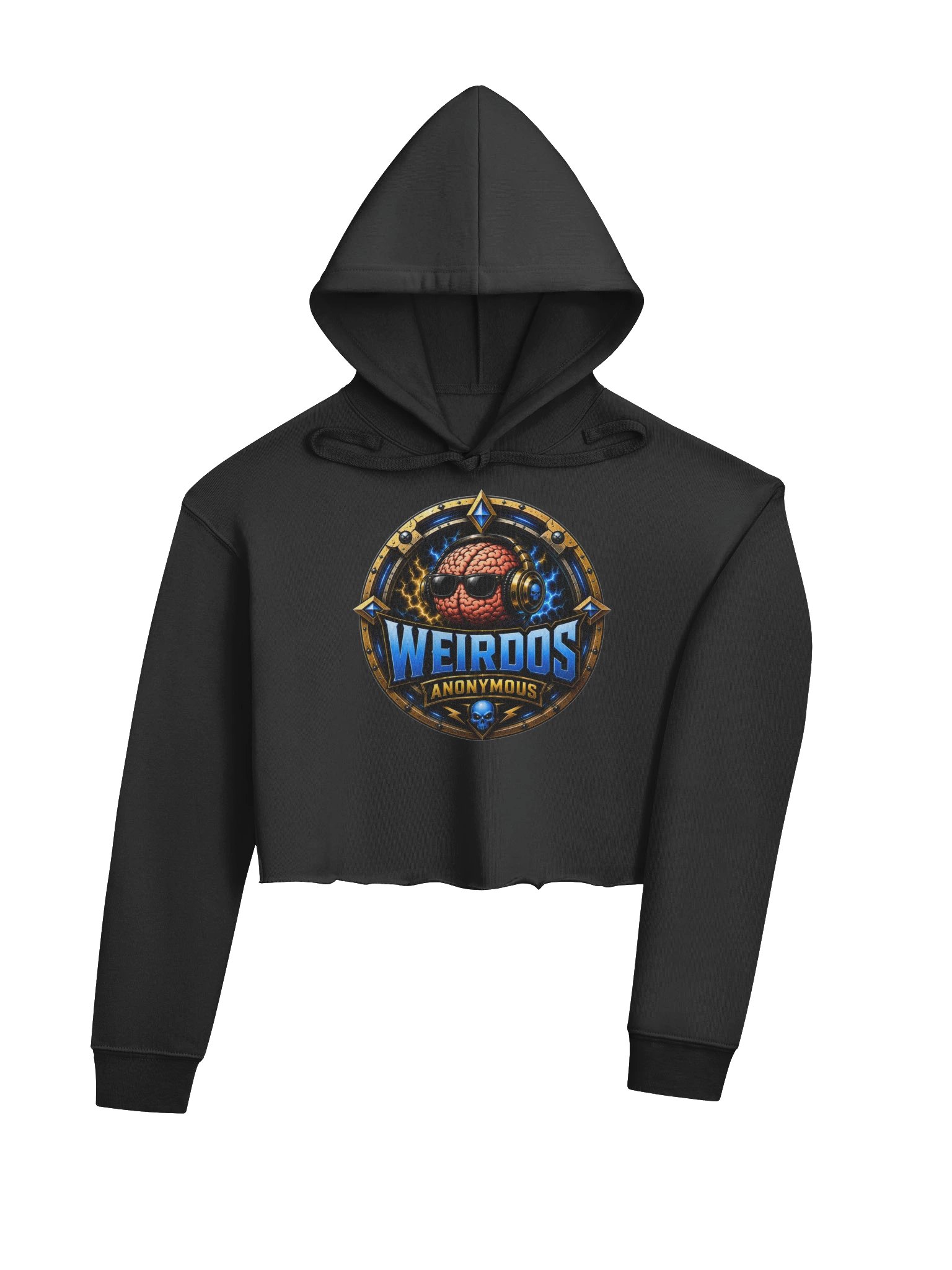Beard__Oh Weirdos Anonymous Fleece Crop Hoodie product image (4)