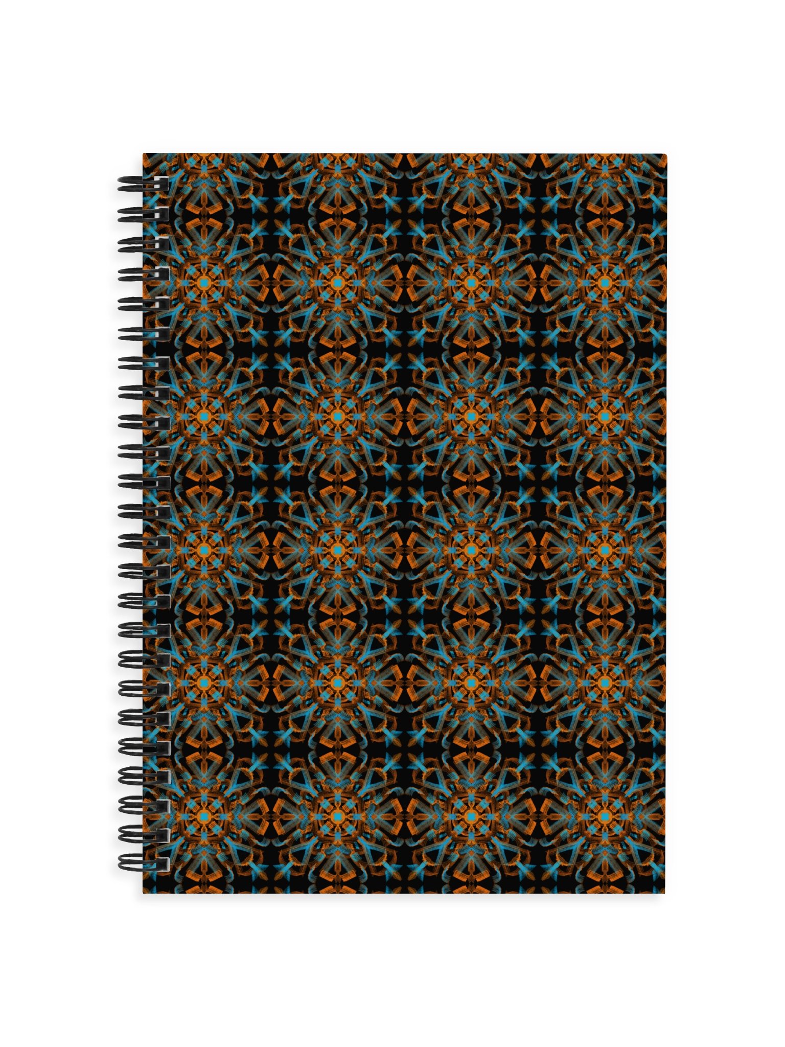 Sunset Kaleidoscope Spiral Notebook (Black) product image (1)