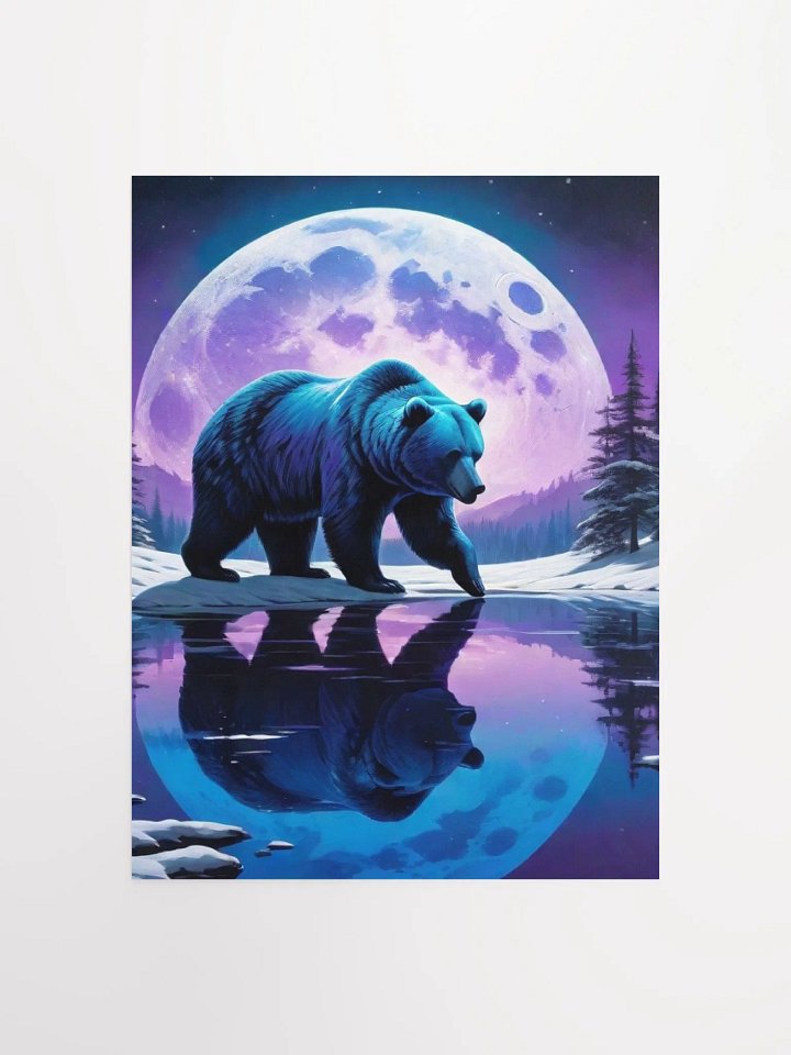 Bear looking at reflection product image (4)