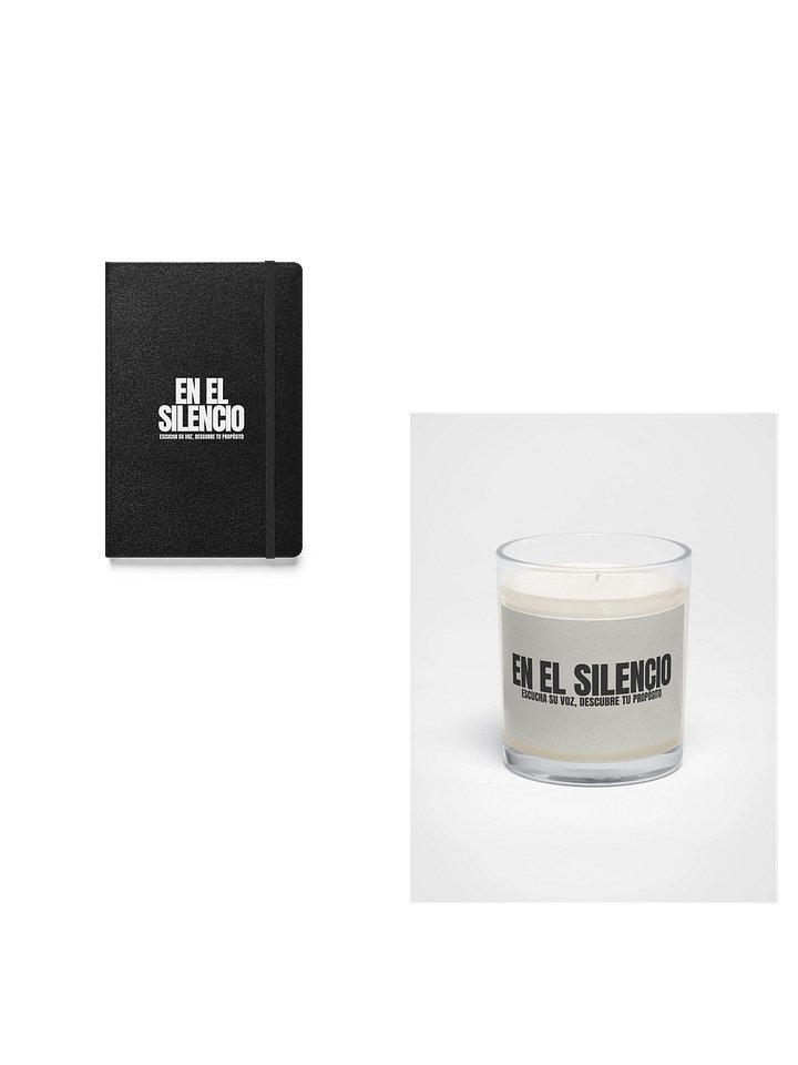 Kit Atmósfera Devocional: Vela y Cuaderno Físico para tu Tiempo con Dios product image (1)