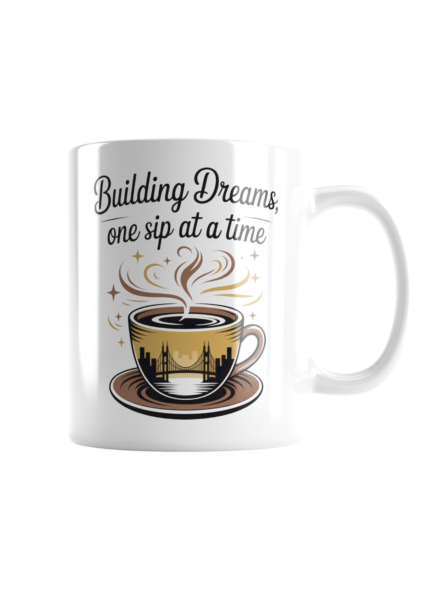 Building Dreams One Sip at a Time Engineer Coffee Mug product image (9)