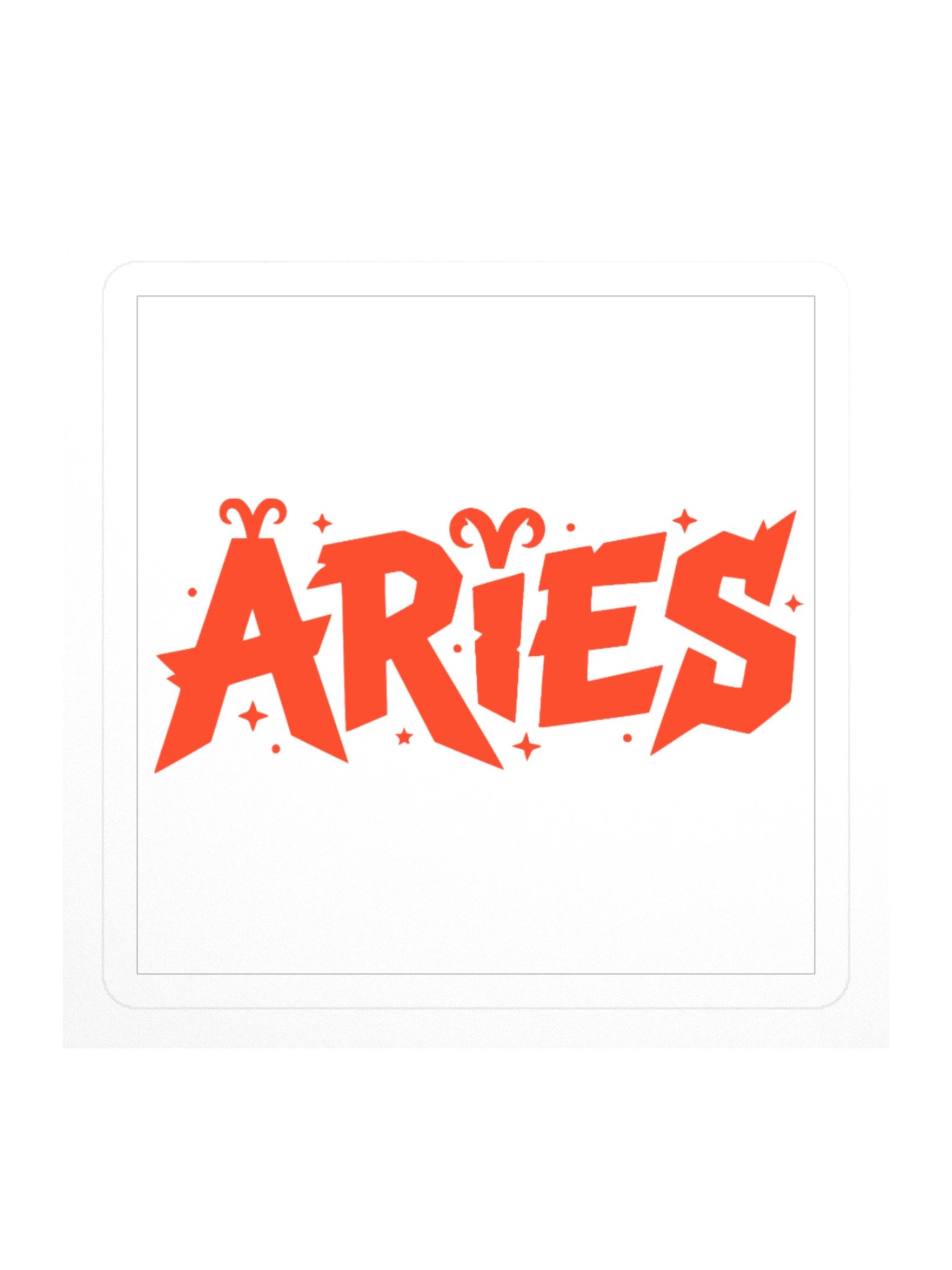Aries Zodiac Kiss Cut Sticker product image (1)