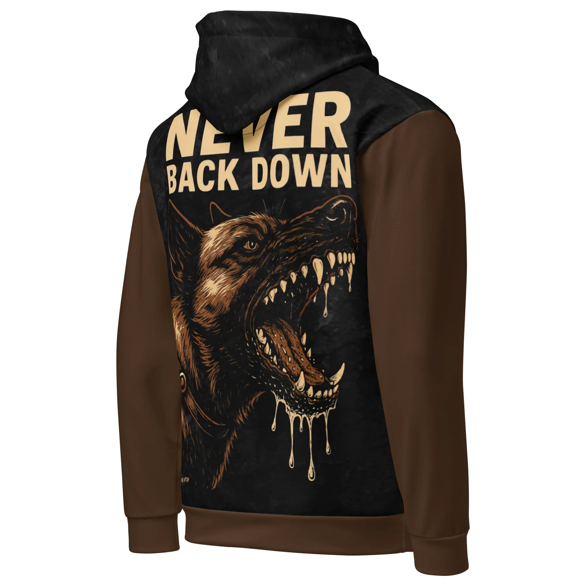 Never Back Down - Premium Adult Unisex All Over Print Hoodie product image (5)