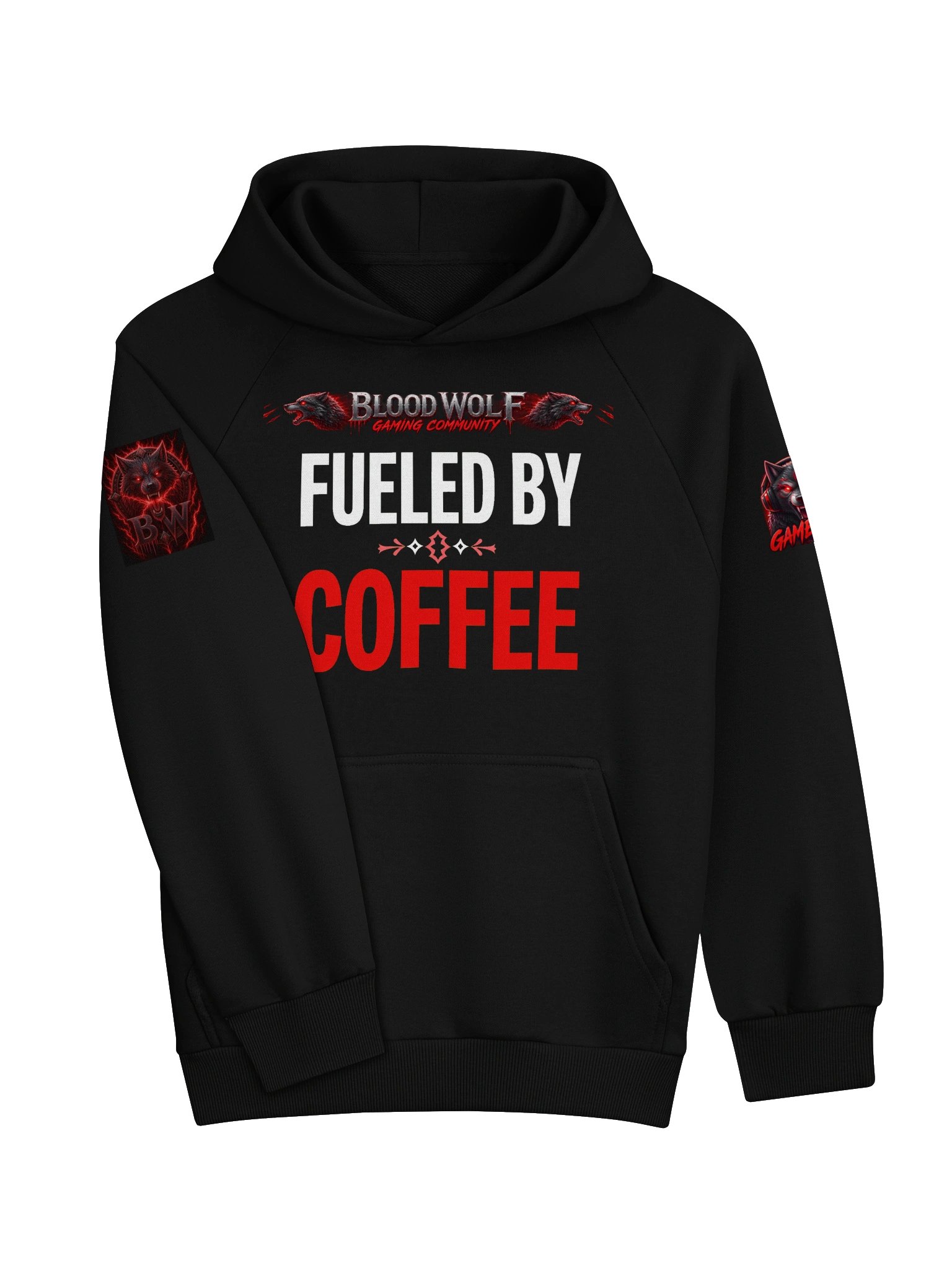 Blood Wolf Gaming Coffee Hoodie product image (14)