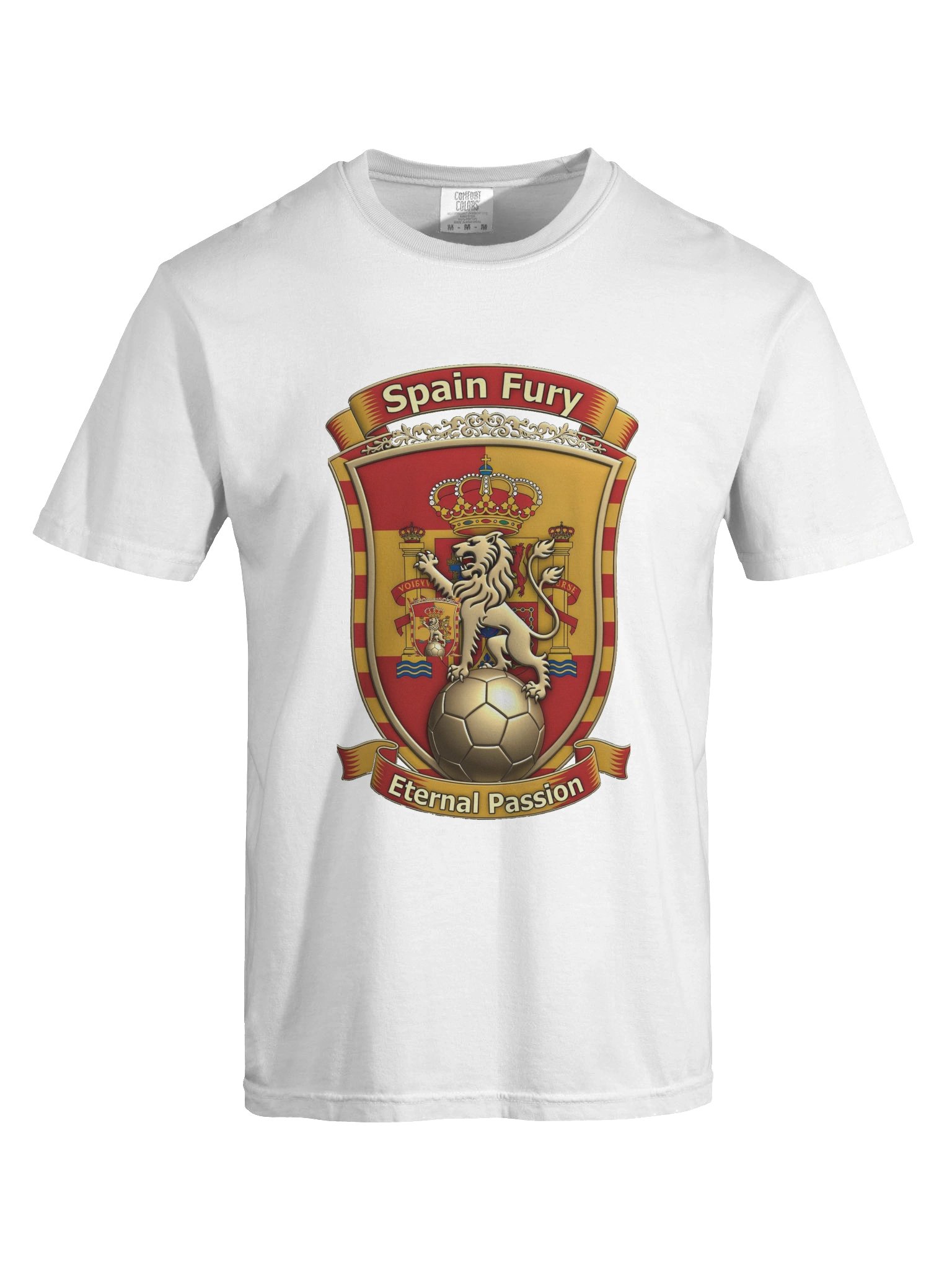 Eternal Lion Spain T-Shirt, Spanish Flag Heritage Crest Gift product image (7)