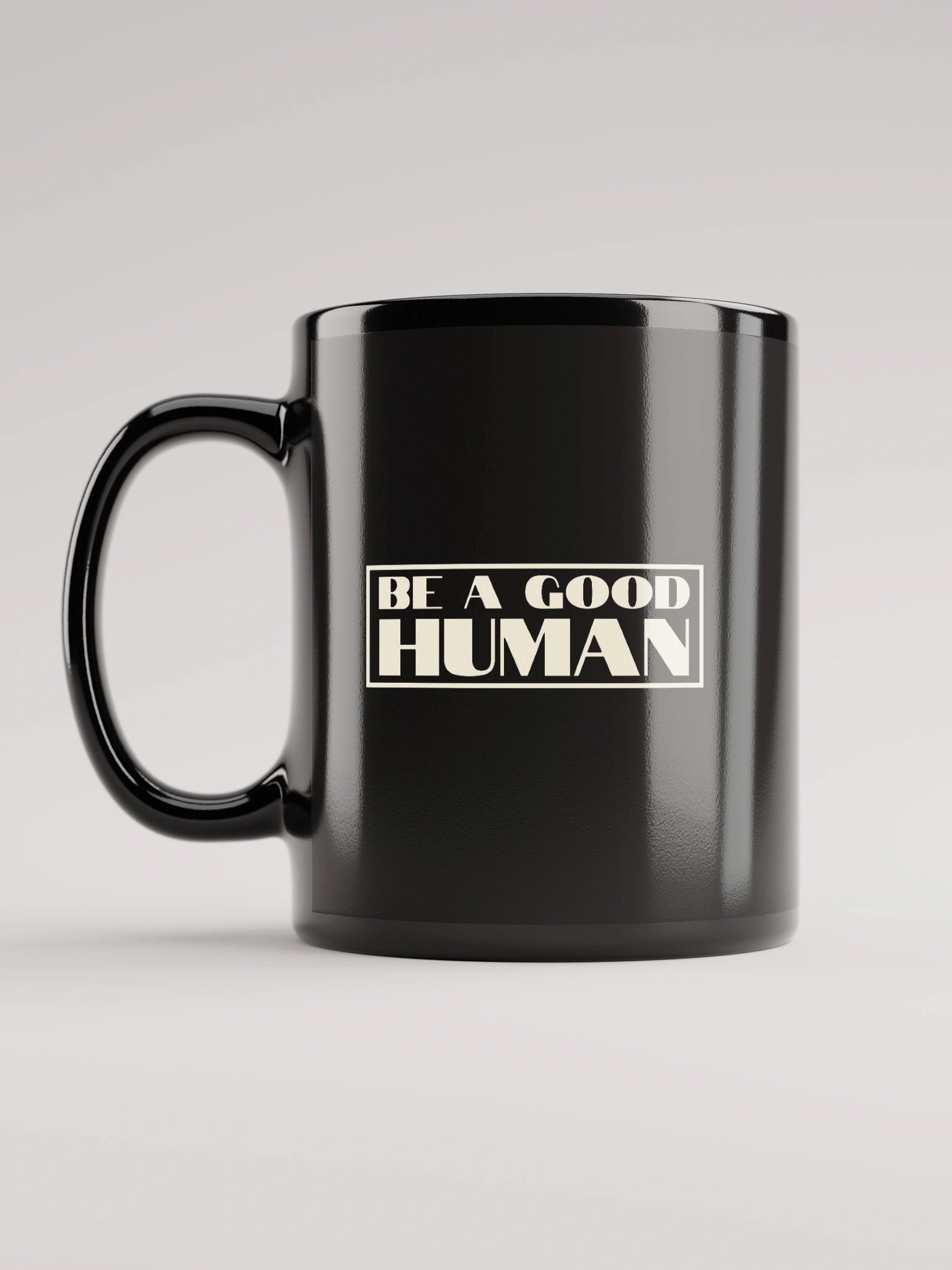 Be a Good Human Block Mug product image (1)