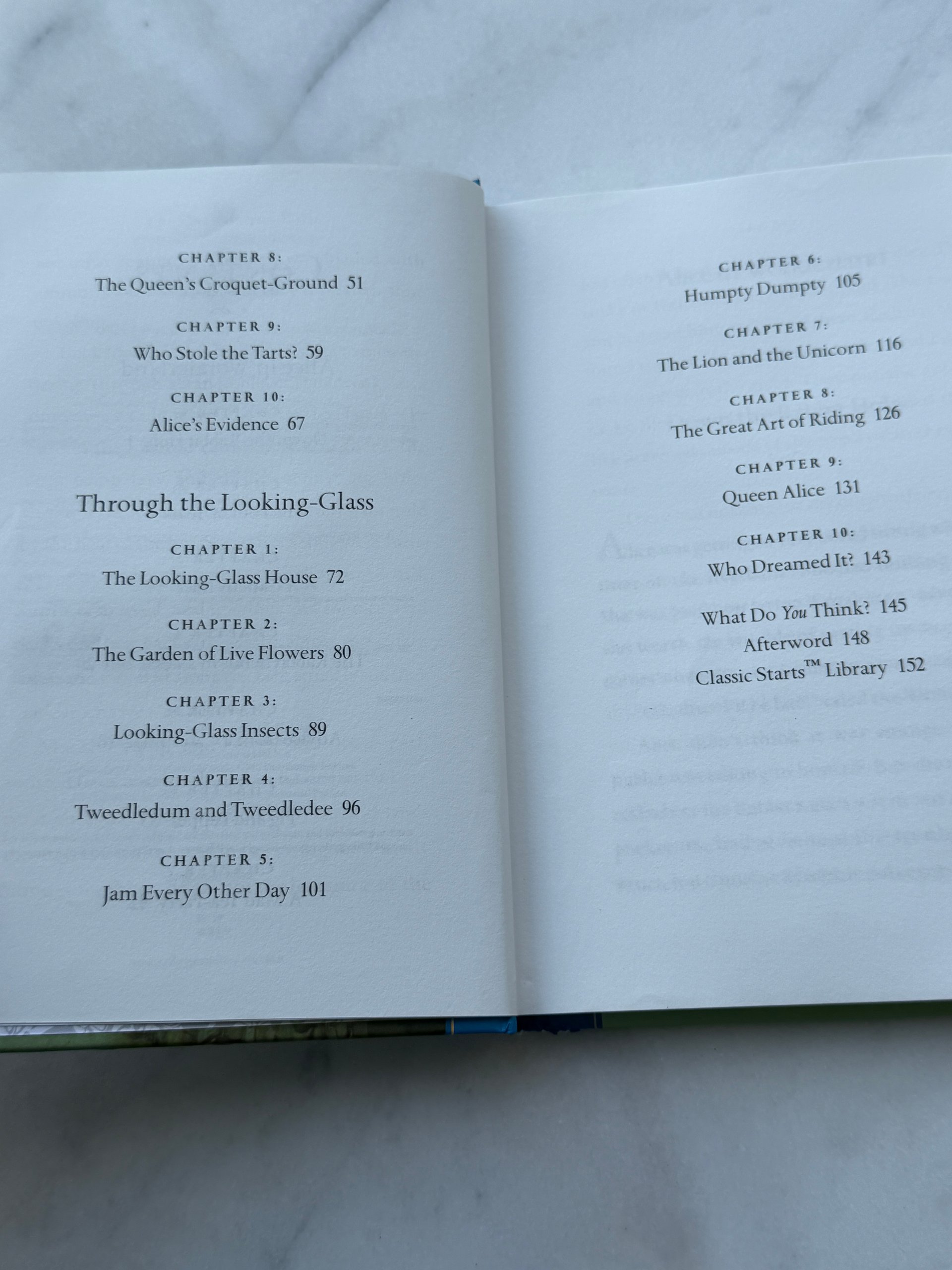 2009 | Alice in Wonderland & Through the Looking Glass | Classic Starts | Lewis Carroll | Hardcover product image (5)