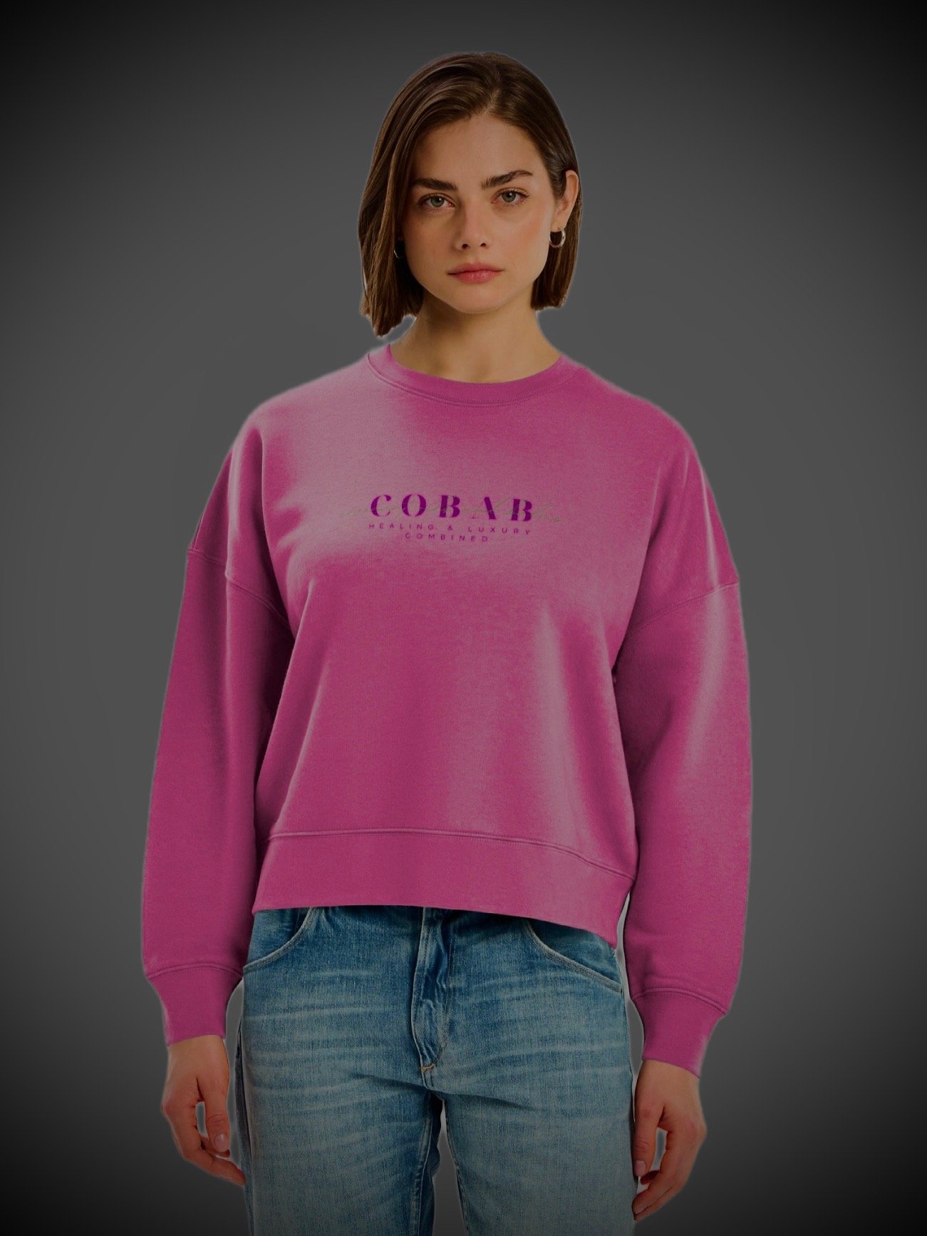 Shortstack Sweatshirt Pink/Green product image (1)