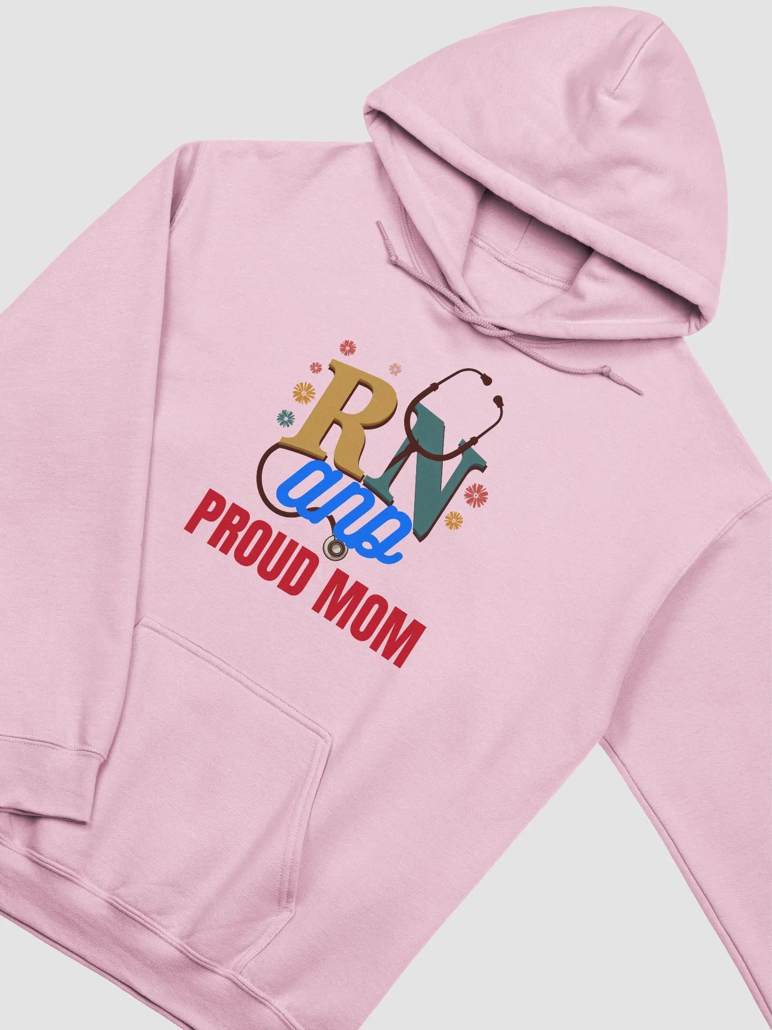RN and PROUD MOM Stethoscope Hoodie product image (12)