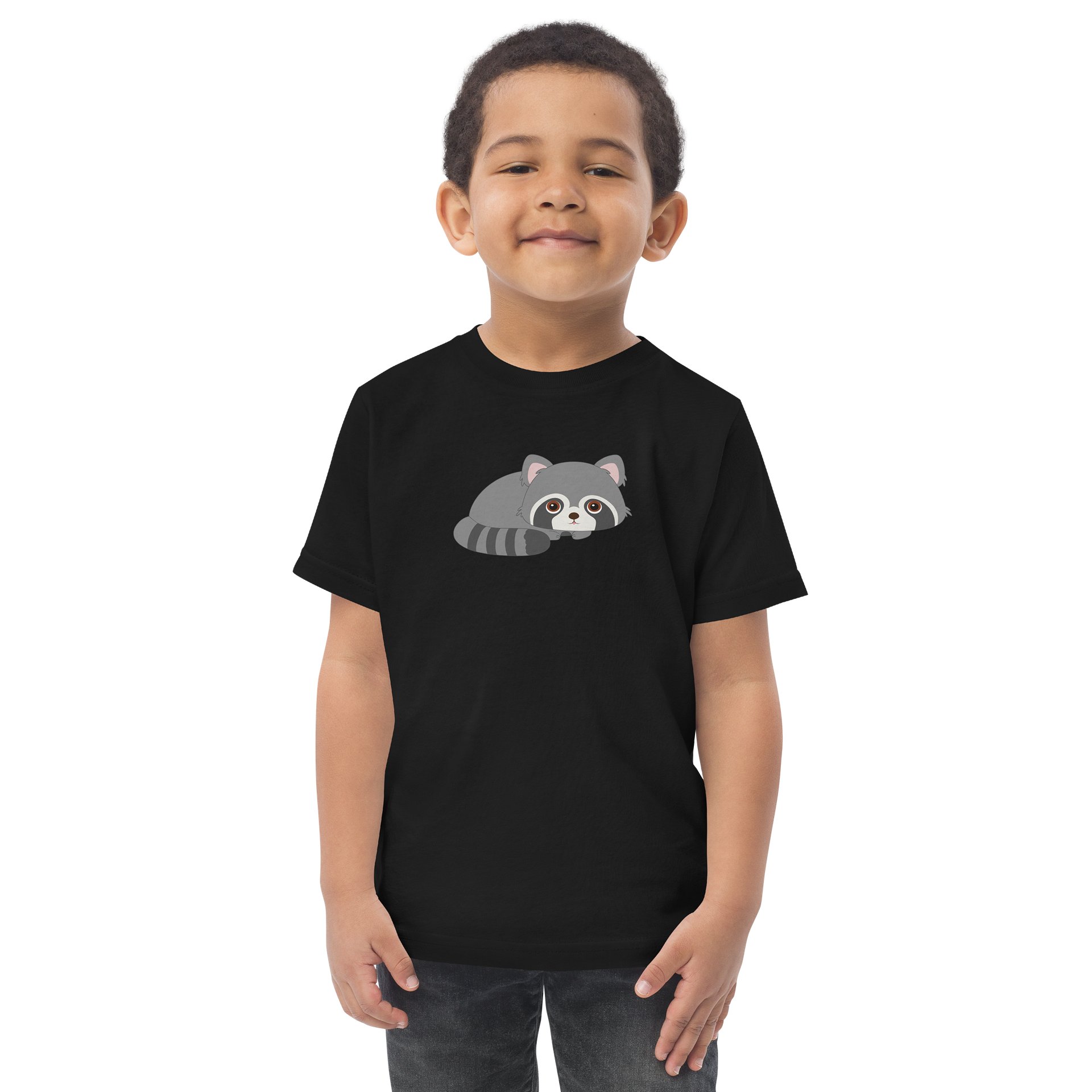 Woodland Animals Raccoon Toddler Jersey T-Shirt product image (1)
