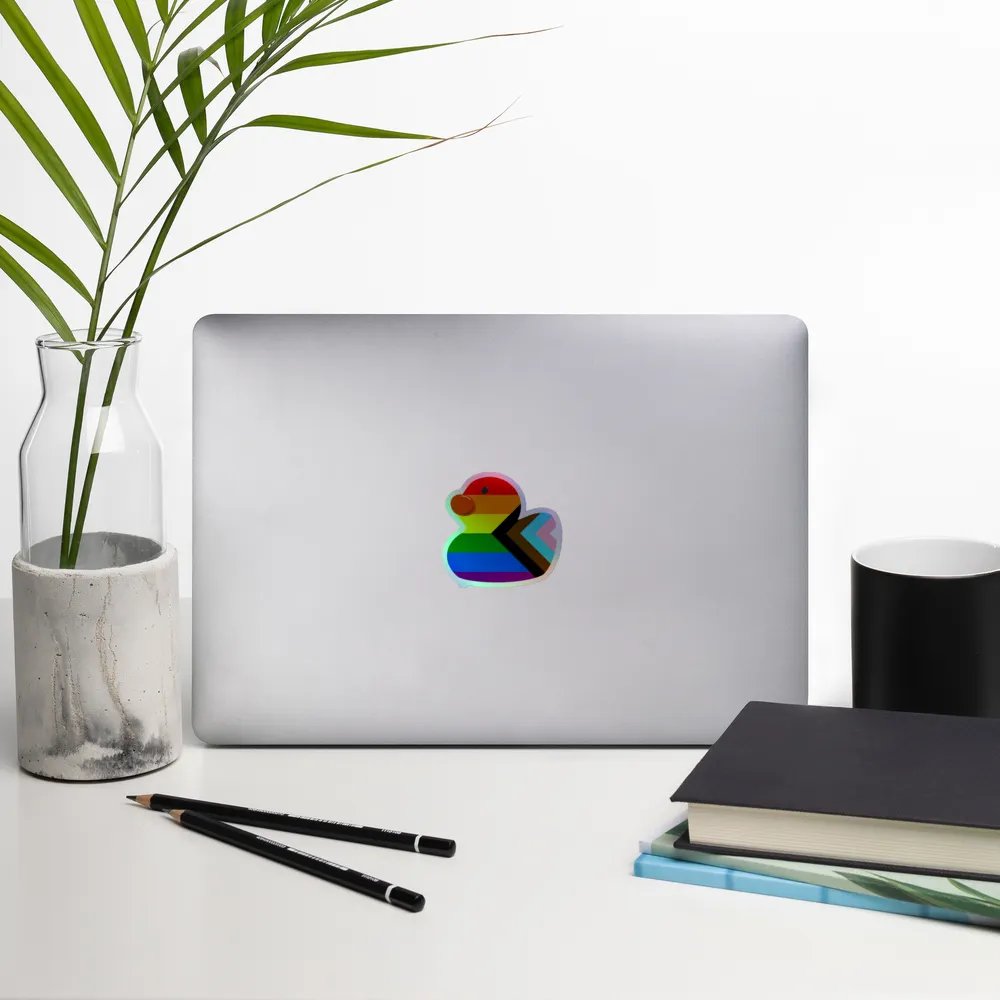 Holo Pride Duck Sticker product image (14)