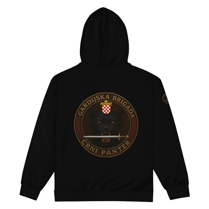 Black Panther Patriot Emblem Zip Hoodie product image (2)
