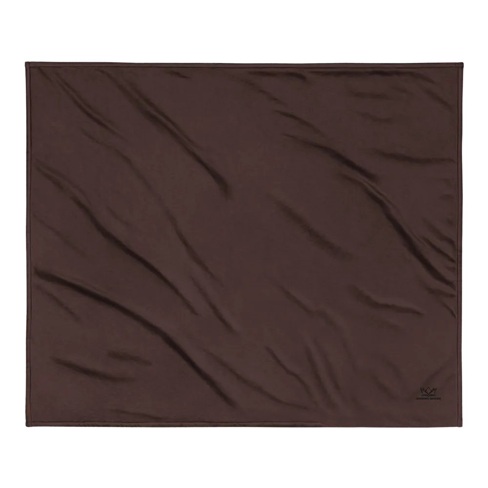 Bearded Woodz Embroider Sherpa Blanket (Brown/ Black) product image (2)