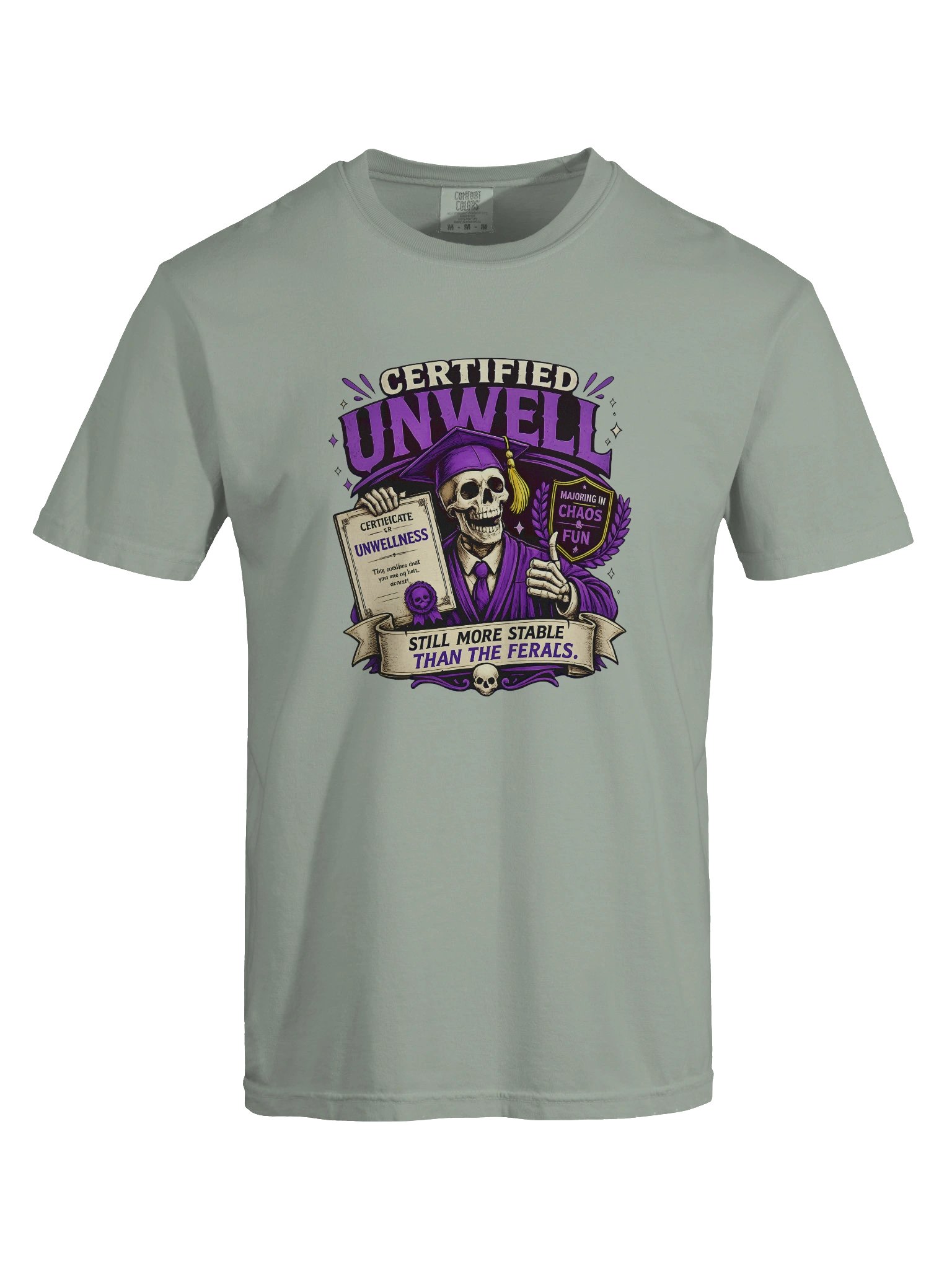''Certified UNWELL" Heavyweight T-Shirt product image (85)