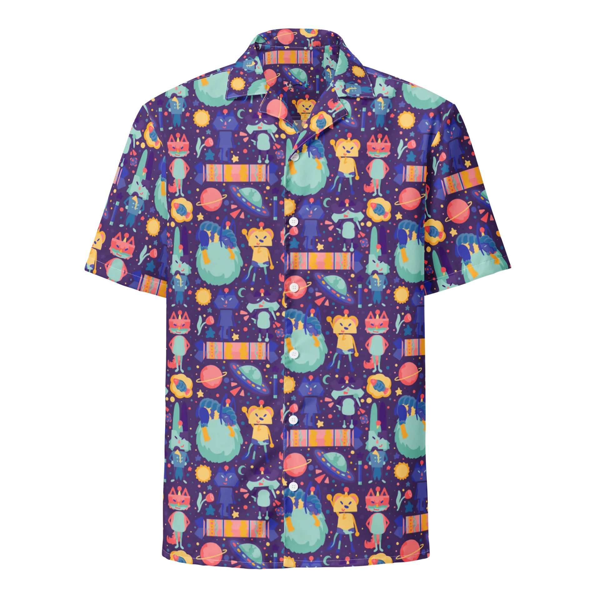 Cozy Cosmos Crew Hawaiian Overshirt product image (1)