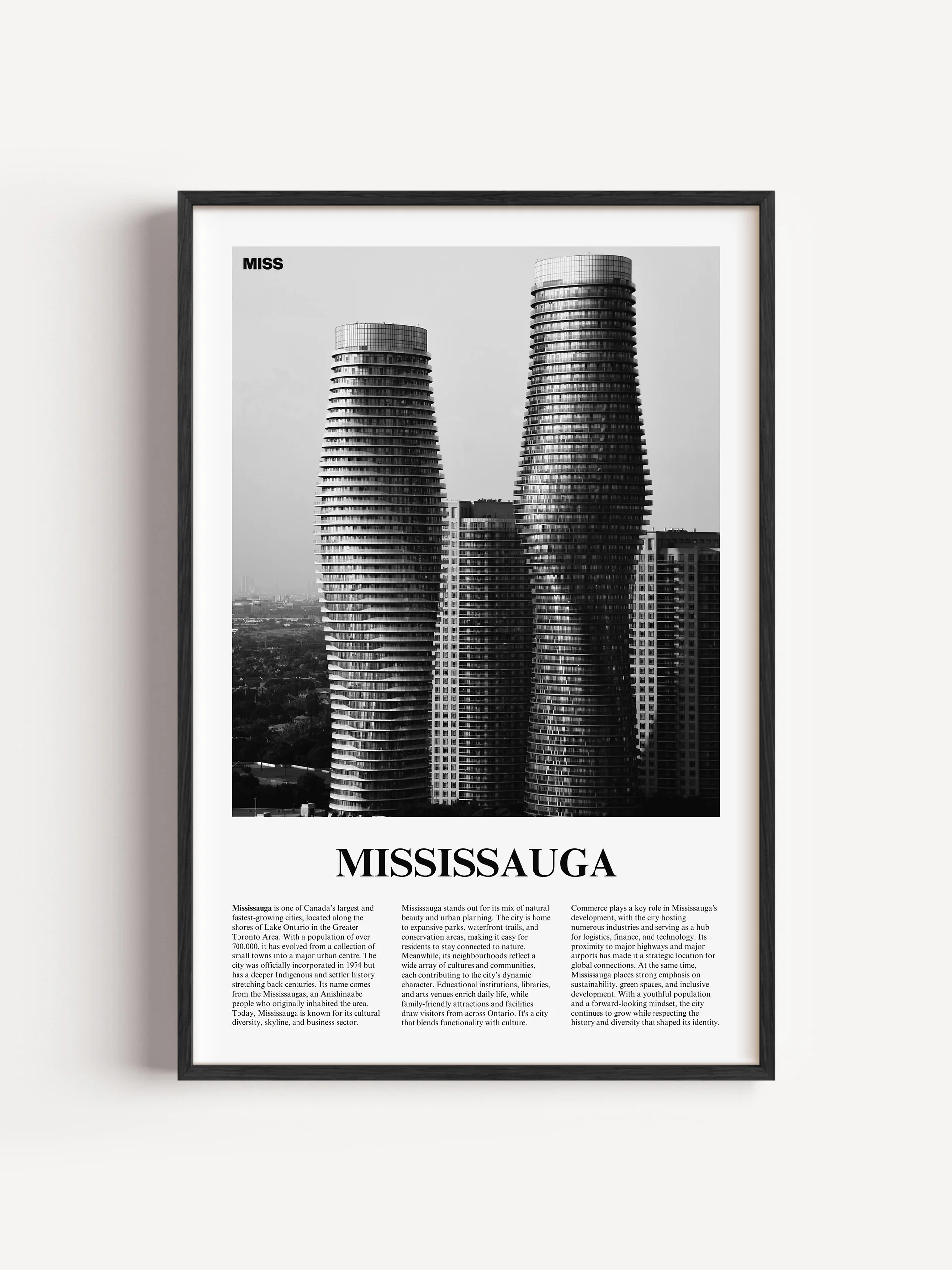 Mississauga 01 Newspaper Poster product image (1)