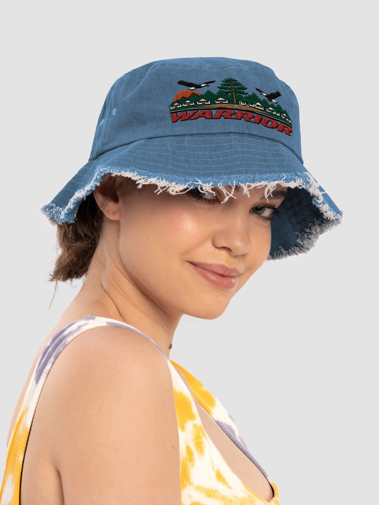 Warrior Denim Bucket Hat product image (2)