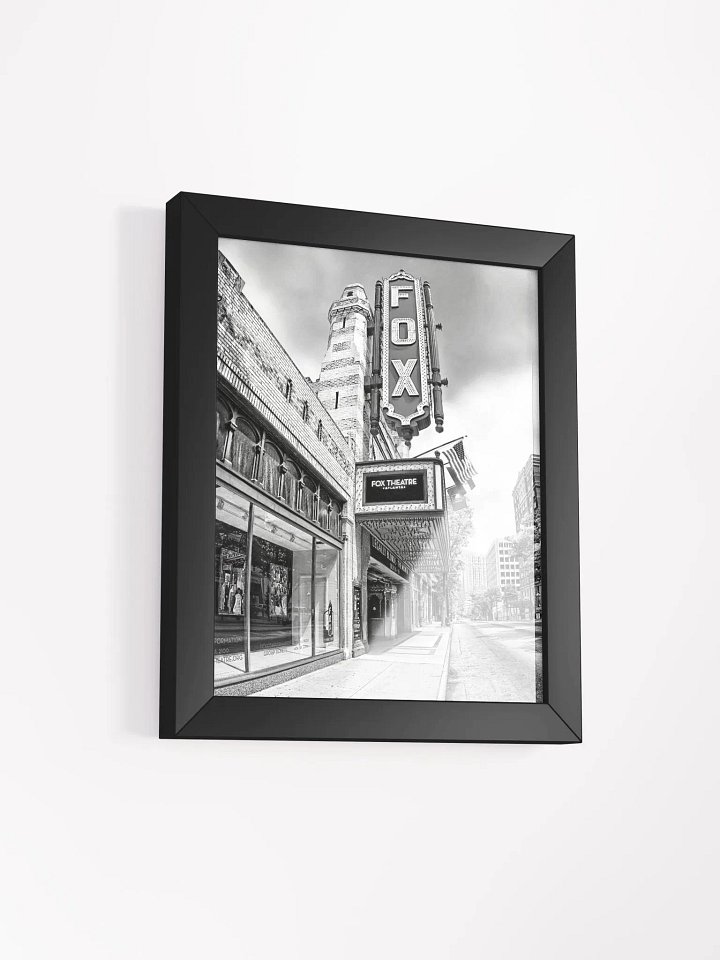 The Fox Theatre – Atlanta Black And White Studio Framed Print product image (2)