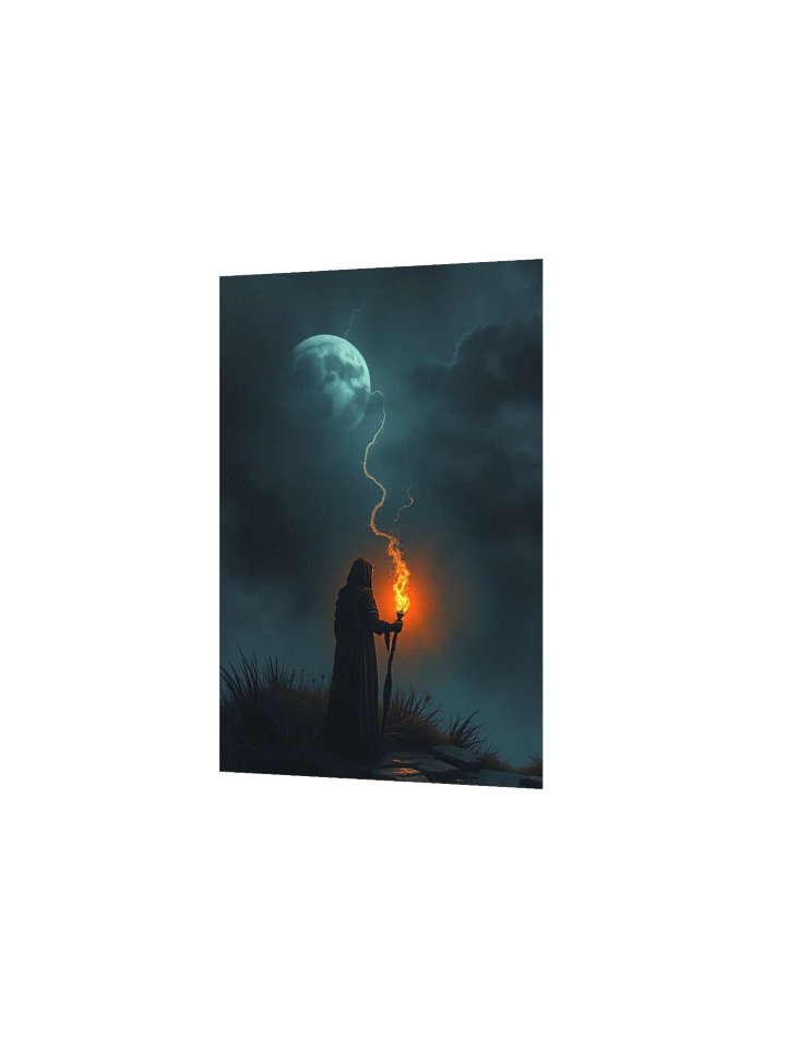 Nocturnal Wanderer Matte Poster Moon connection Goth Design product image (19)