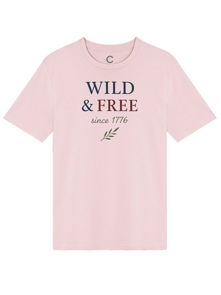 America 250: "Wild And Free Since 1776" Organic T-Shirt product image (2)