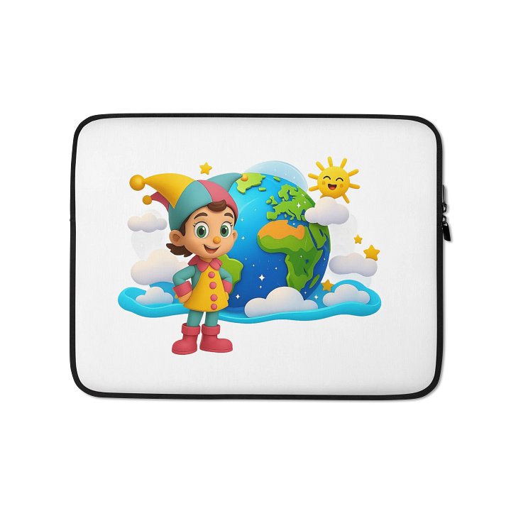 JessyJesty “Planet Hug” Earth Laptop Sleeve – Eco Style Meets Everyday Protection! product image (1)