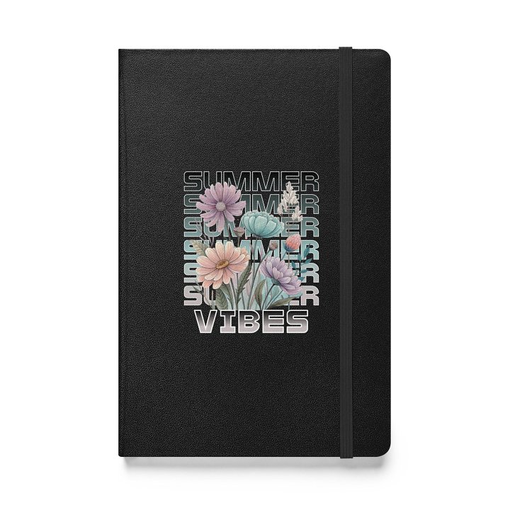 Summer Vibes Boho Flowers Blooms Hardcover Journal product image (1)