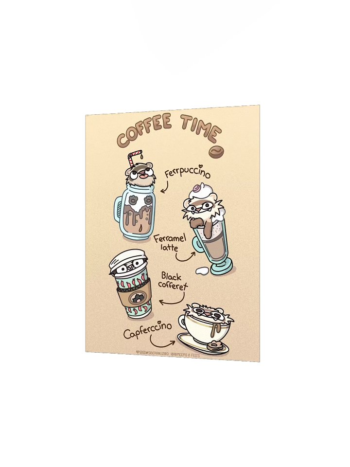 Ferret Coffee Time | Poster product image (4)