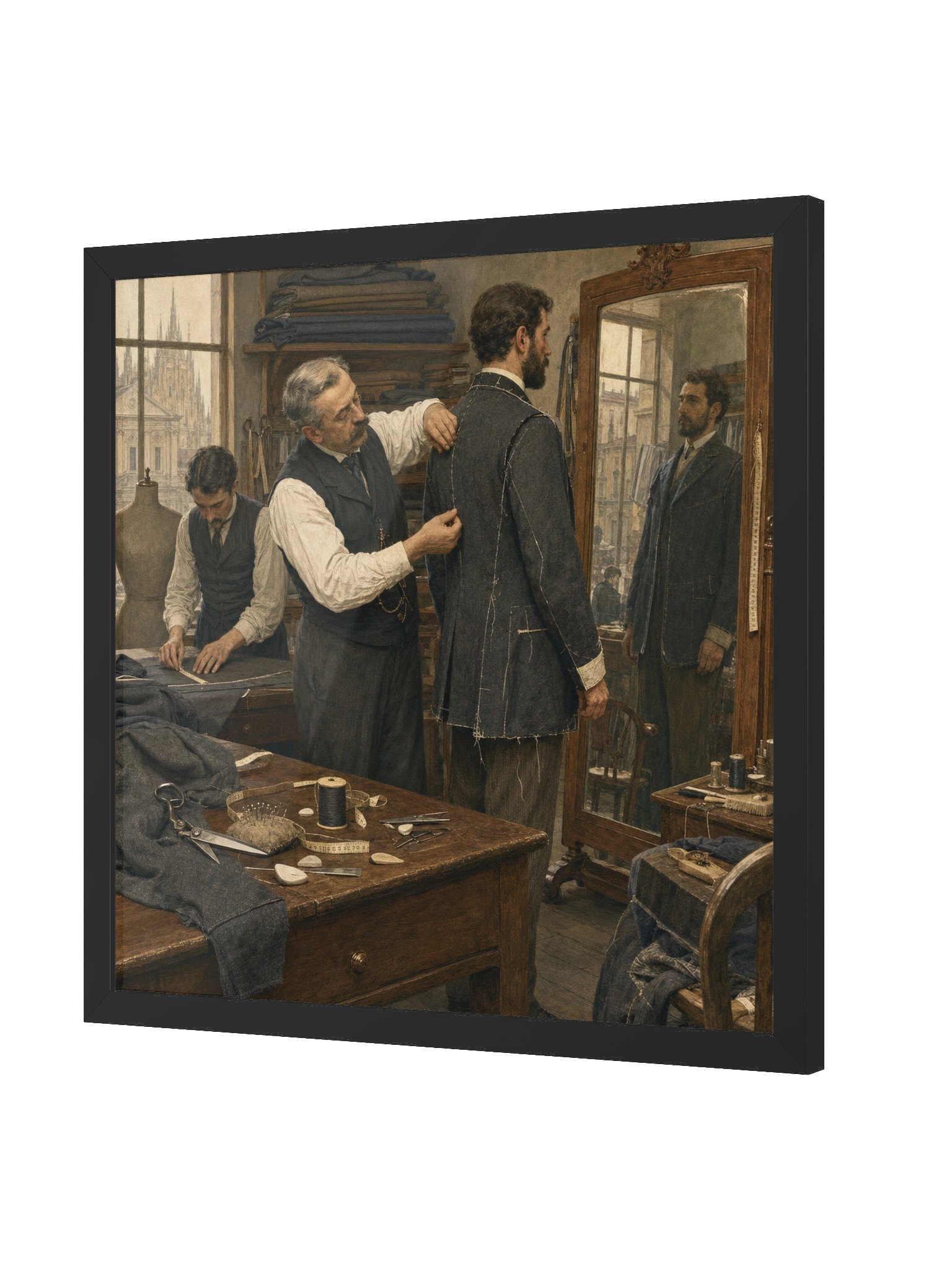 Il Sarto di Milano — Framed Matte Art Print product image (3)