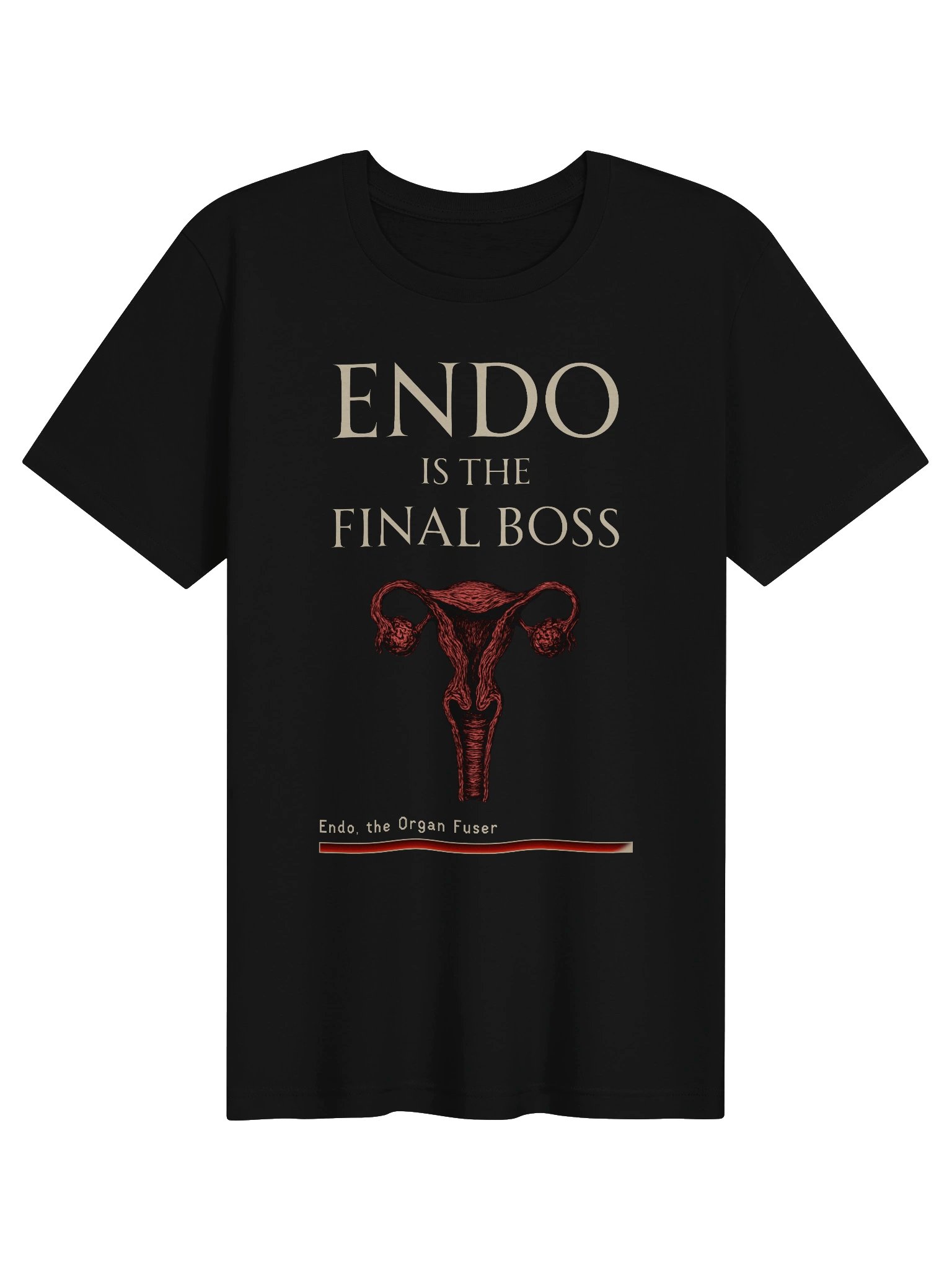 Endometriosis Final Boss Shirt | Endo Awareness & Chronic Pain Gamer Tee product image (1)
