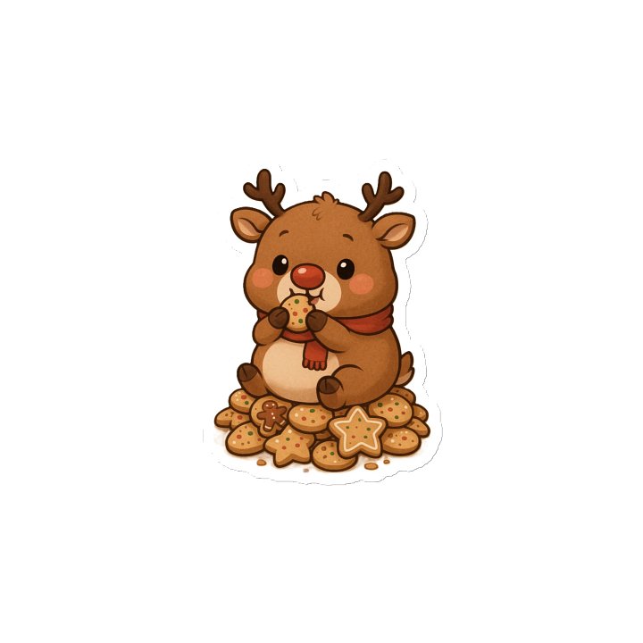 Rudolph the Cute Fat-Ass Reindeer Magnet product image (2)