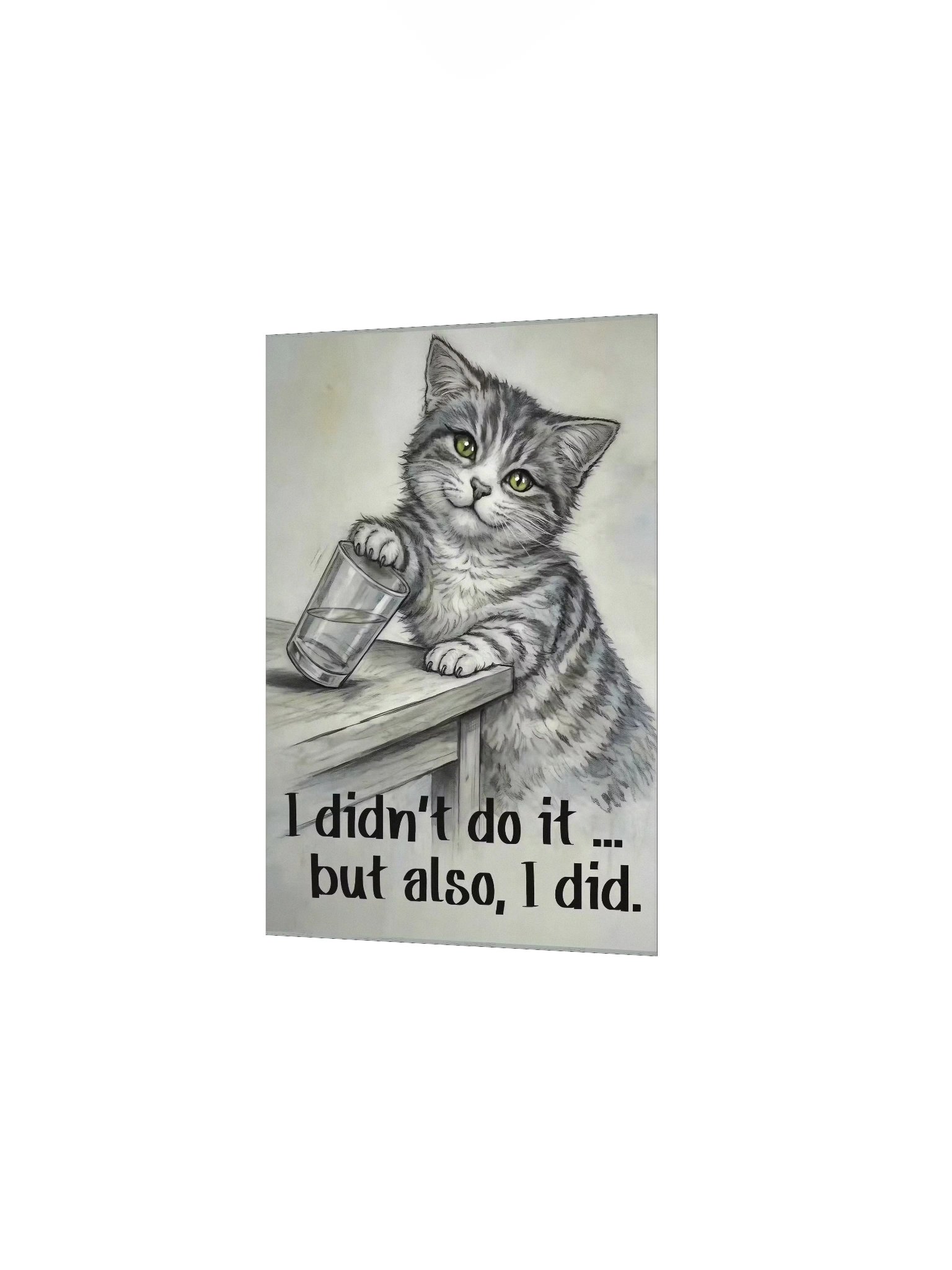 I Didn’t Do It Mischievous Cat Poster product image (3)