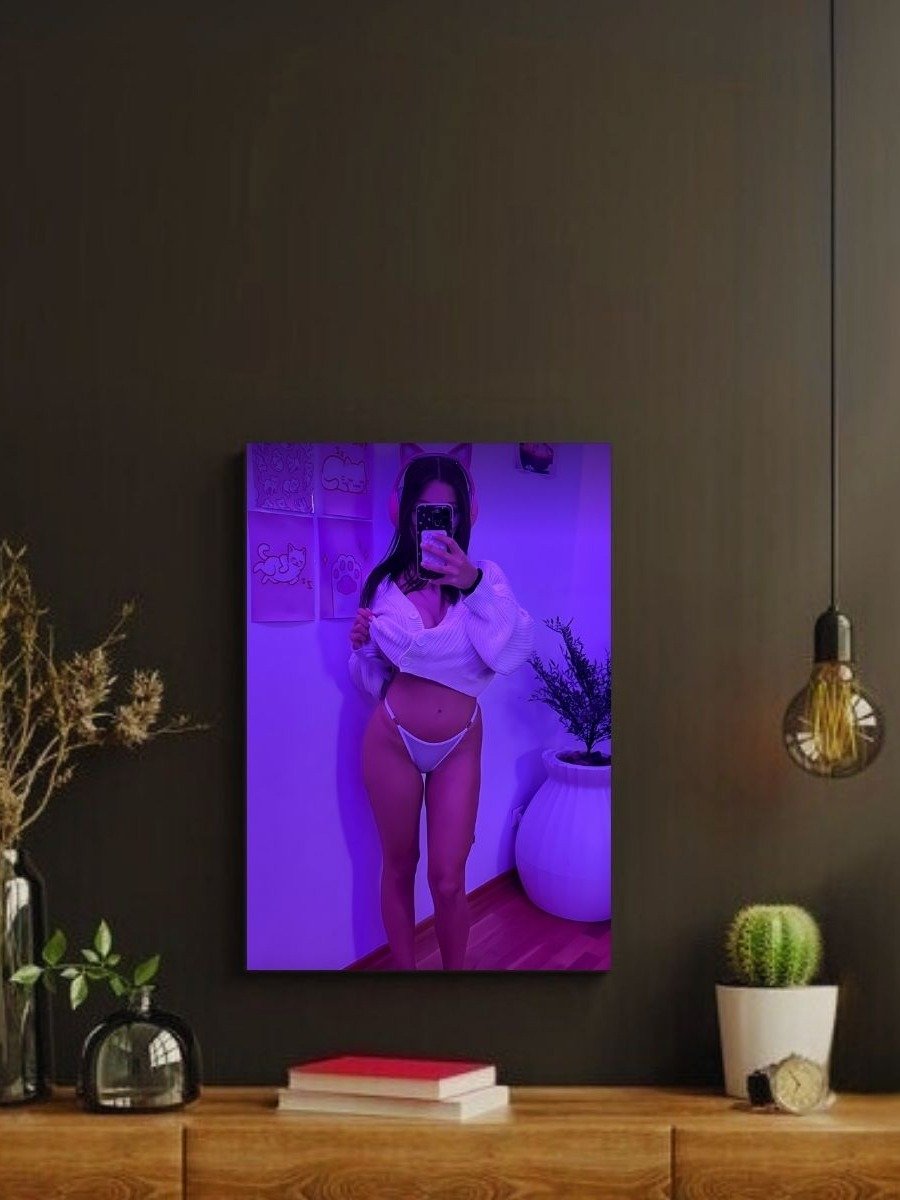 Cosplay Corner x Wavebunny.exe Metal Print | Purple Mirror Selfie 8x10 Metal Print product image (2)
