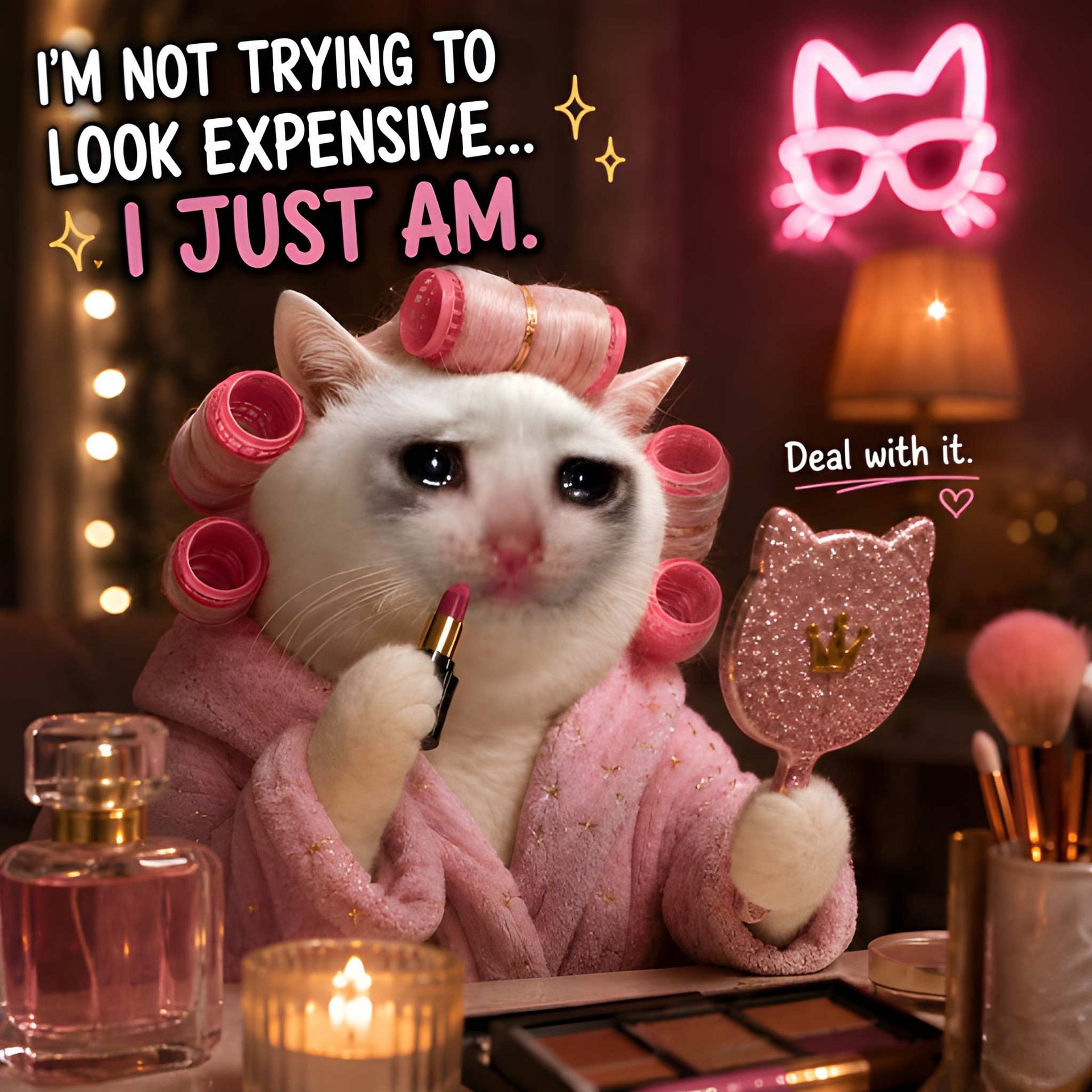 Funny Cat Digital Download I'm Not Trying To Look Expensive I Just Am Cat Mom Gift product image (2)