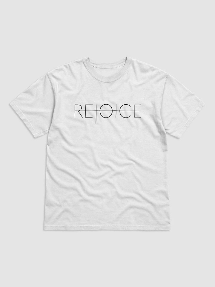 White Comfort Colors REJOICE tee product image (1)