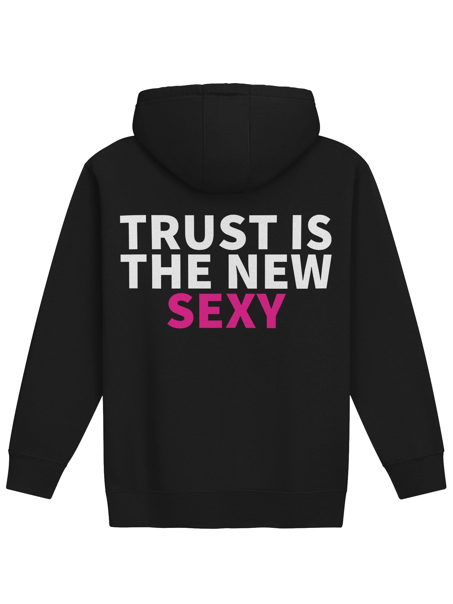 DateDish® Logo Hoodie - "Trust Is the New Sexy" Back Print product image (2)