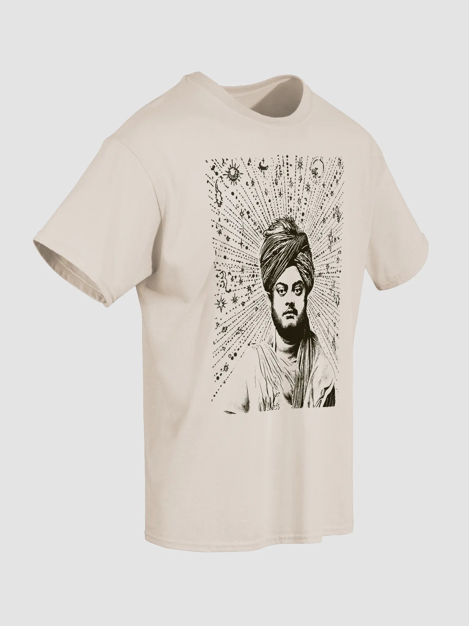 Swami Vivekananda Ornate Turbaned Portrait T-Shirt product image (34)