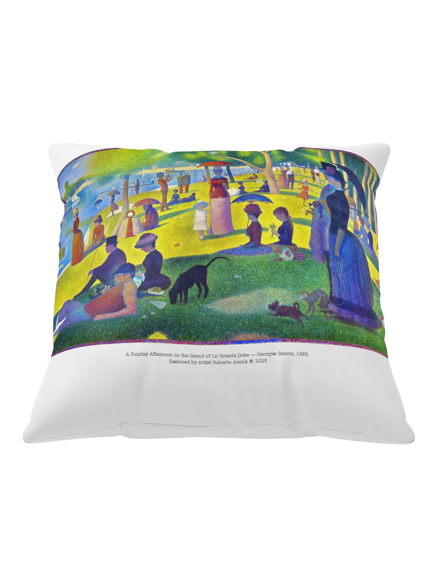 A Sunday Afternoon on the Island of La Grande Jatte — Pillow product image (1)