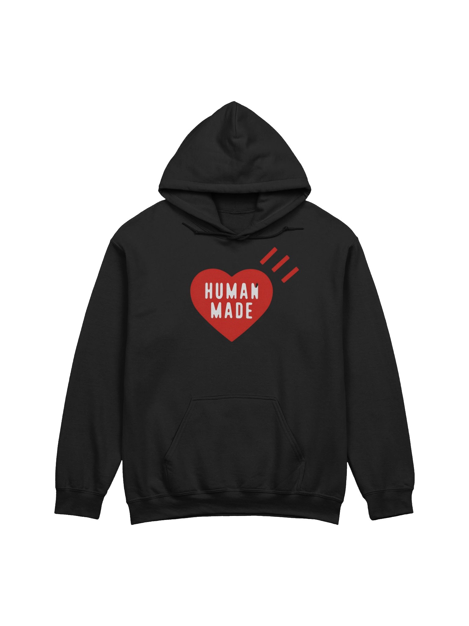 Human Made Red Heart Black Sweat Hoodie product image (1)