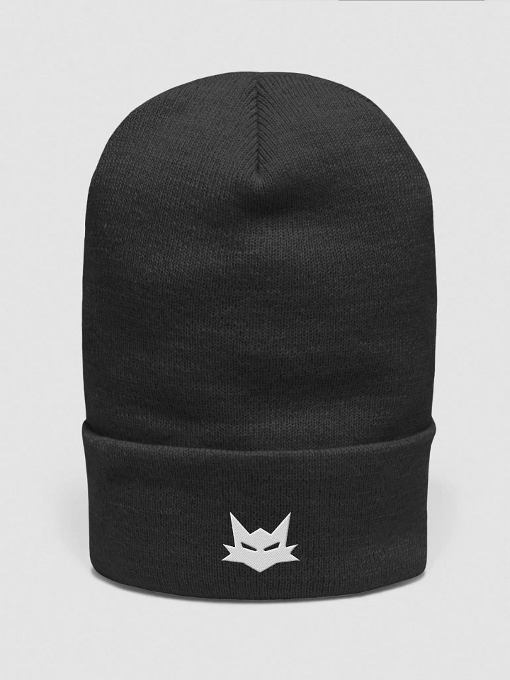 Bonnet à Revers Noir - Logo Renard, Taille Unique product image (1)
