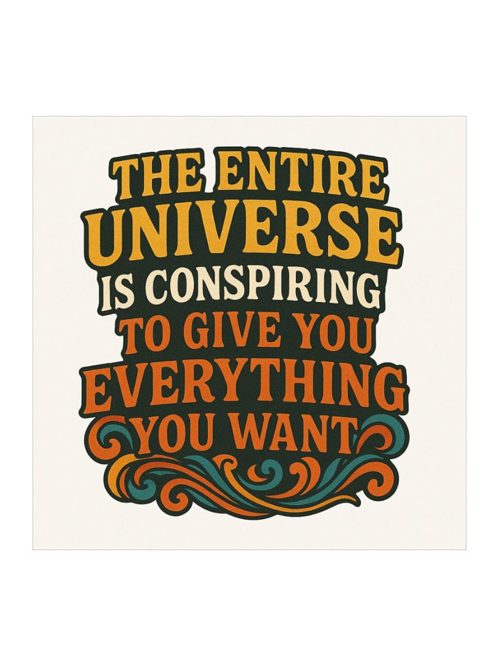 Universe is Conspiring Sticker product image (1)