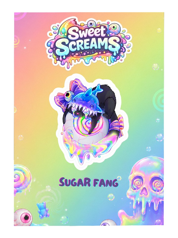 Sweet Screams | Sugar Fang Sticker product image (2)