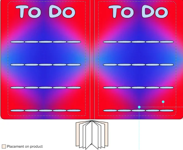 "Blue Diamond" Softcover Notebook product image (3)