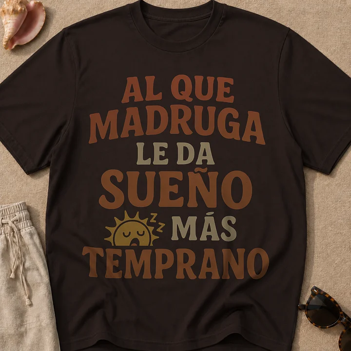 Al que Madruga Le Da Sueño Más Temprano Camiseta Unisex product image (1)