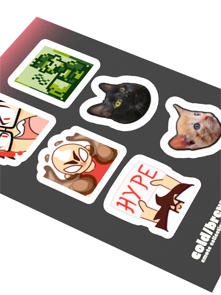 "Cold/Brew Emote Collection | Vol. 2" Sticker Sheet product image (2)