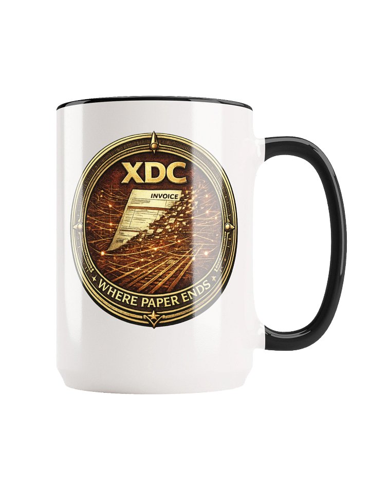 T-Bone Crypto Coin Crest Mug (XDC | Where Paper Ends) product image (1)