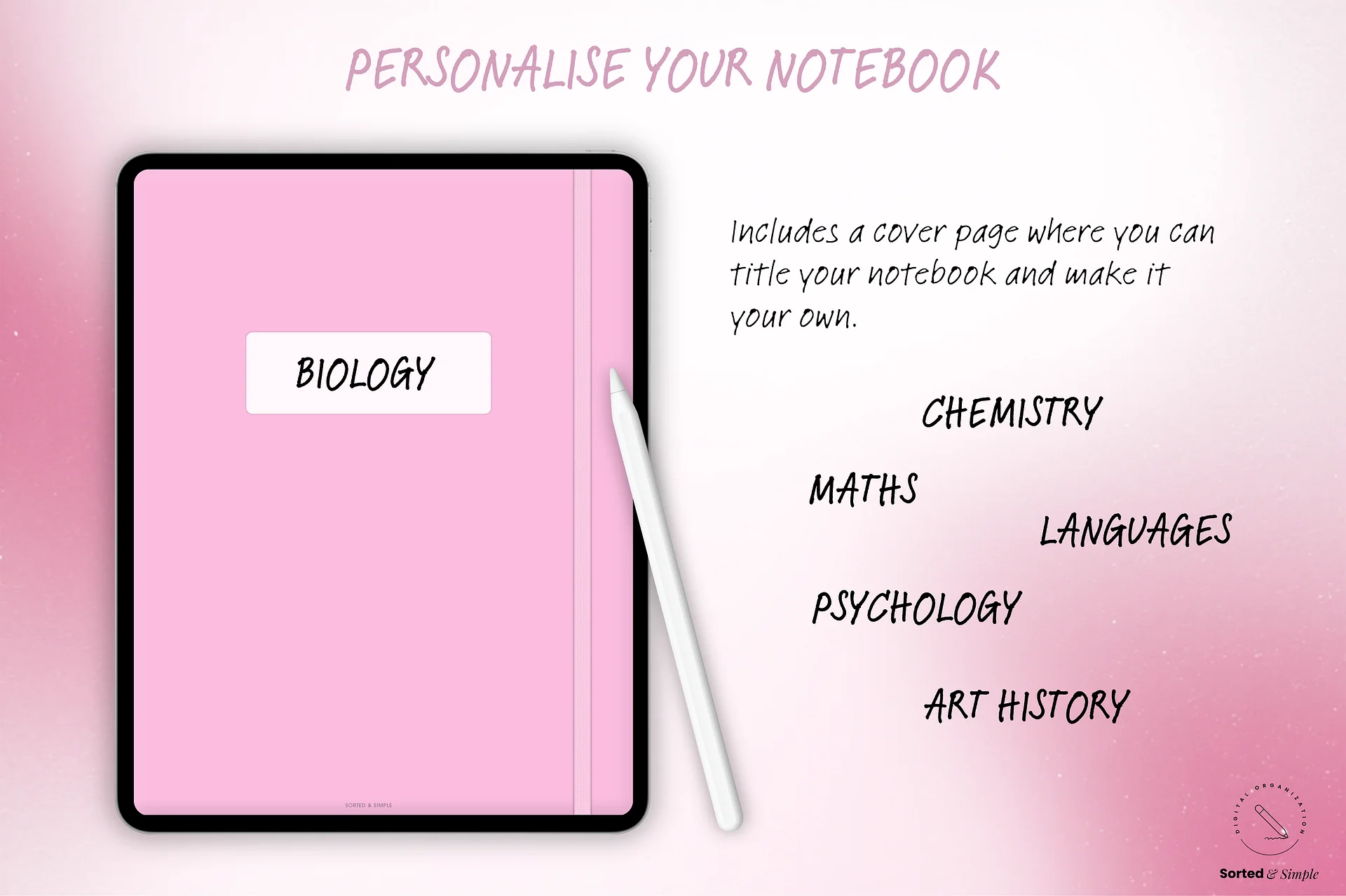 Smart Digital Notebook - Pastel Pink product image (7)