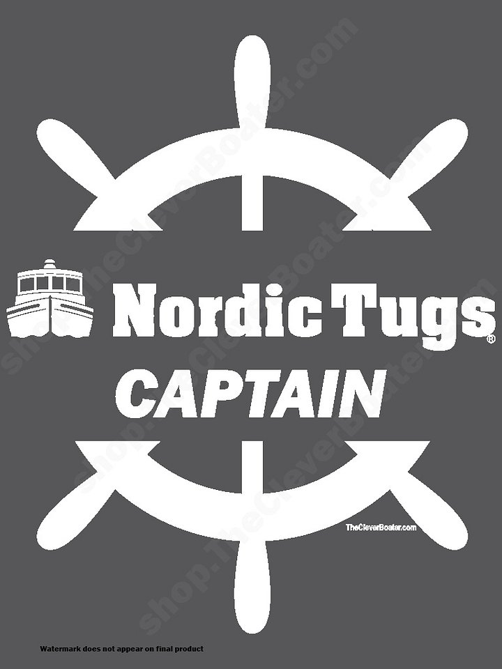 Nordic Tug Captain - T-Shirt - Dark Shirt w/White Logo product image (2)