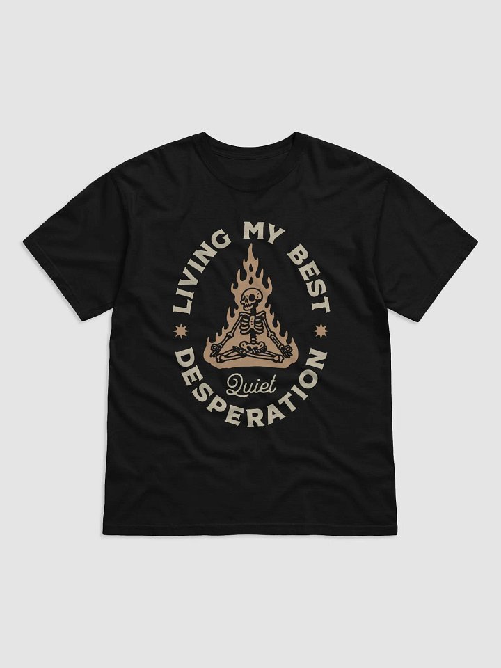 Living My Best Quiet Desperation Flaming Yoga Skeleton product image (3)
